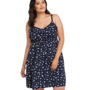 Torrid Floral Ruffle Challis Sundress